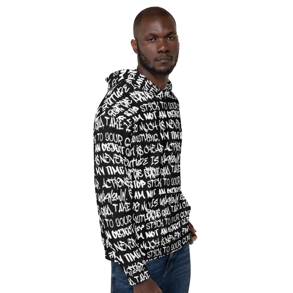 Punk Majesty Empowering Graffiti Unisex Hoodie - Punk Majesty Streetwear