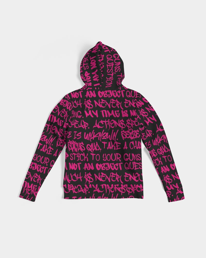 Empowering Pink Graffiti Women's Hoodie - Punk Majesty Streetwear