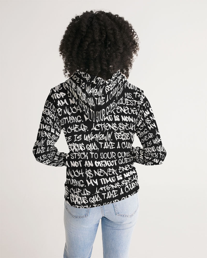 Empowering Graffiti Women's Hoodie - Punk Majesty Streetwear