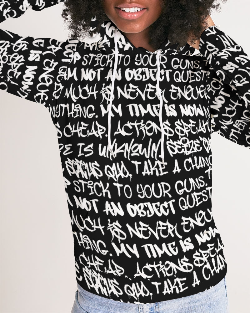 Empowering Graffiti Women's Hoodie - Punk Majesty Streetwear