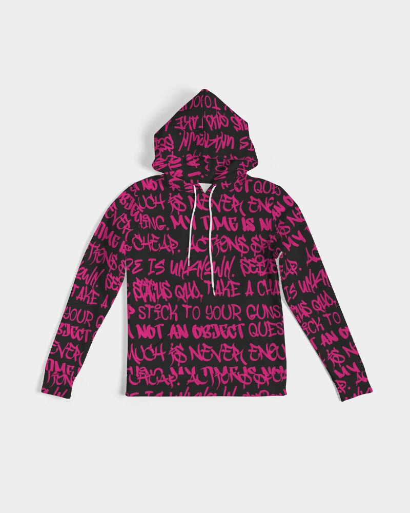 Empowering Pink Graffiti Women's Hoodie - Punk Majesty Streetwear