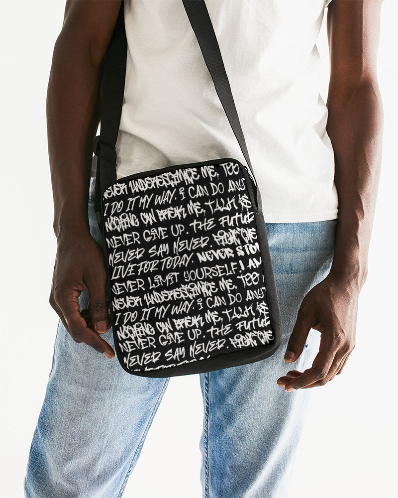 Empowering Graffiti Messenger Pouch Bag - Punk Majesty Streetwear