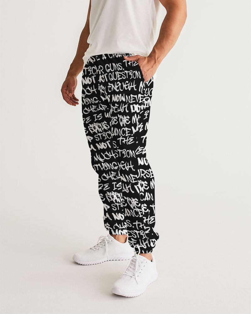 Empowering Graffiti Men's Track Pants - Punk Majesty Streetwear
