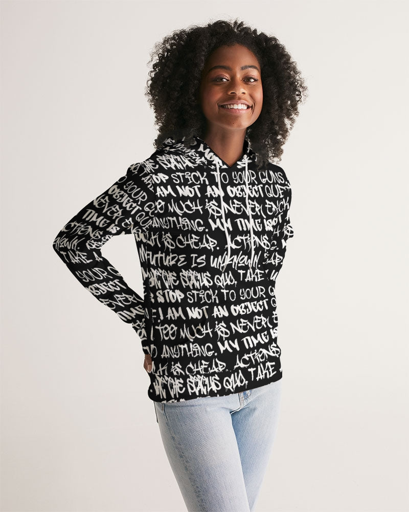 Empowering Graffiti Women's Hoodie - Punk Majesty Streetwear