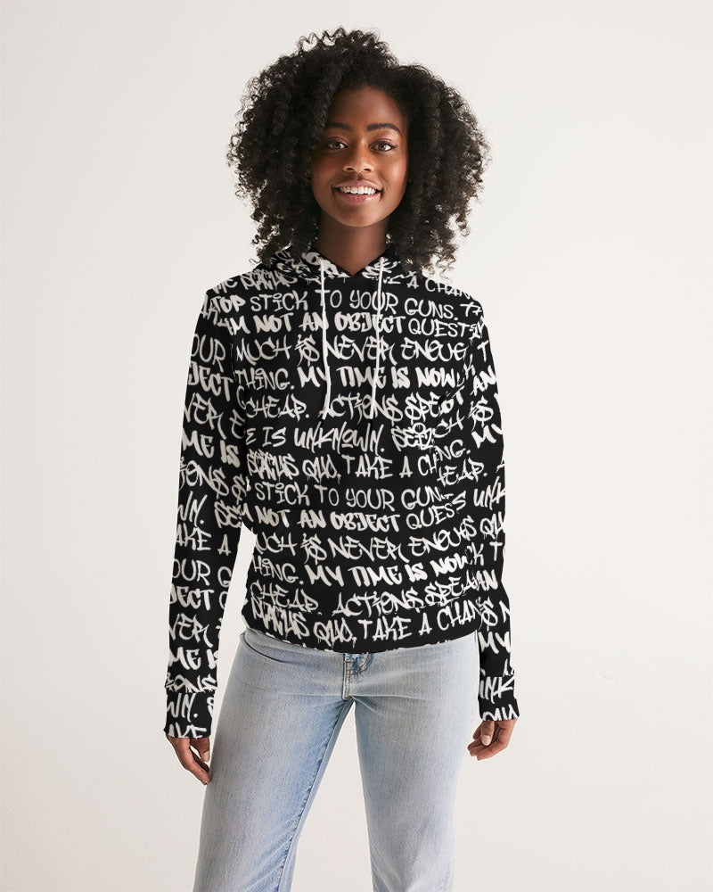 Empowering Graffiti Women's Hoodie - Punk Majesty Streetwear