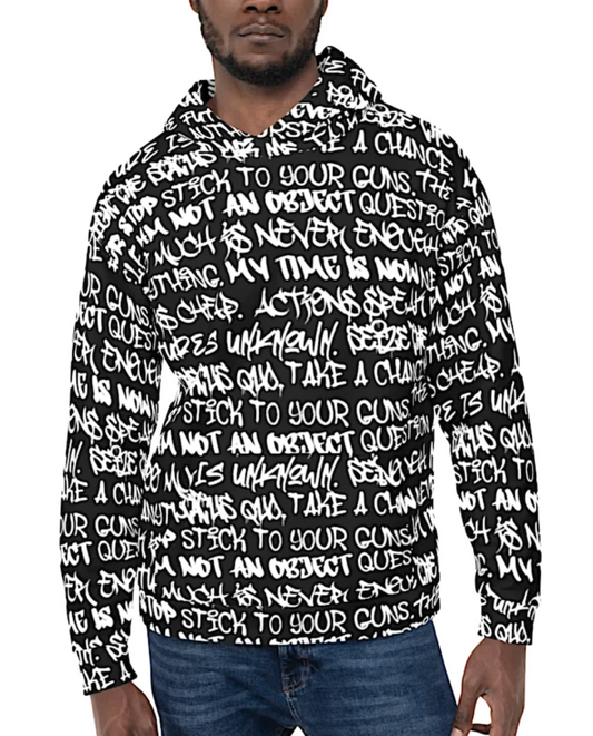 Punk Majesty Empowering Graffiti Unisex Hoodie - Punk Majesty Streetwear