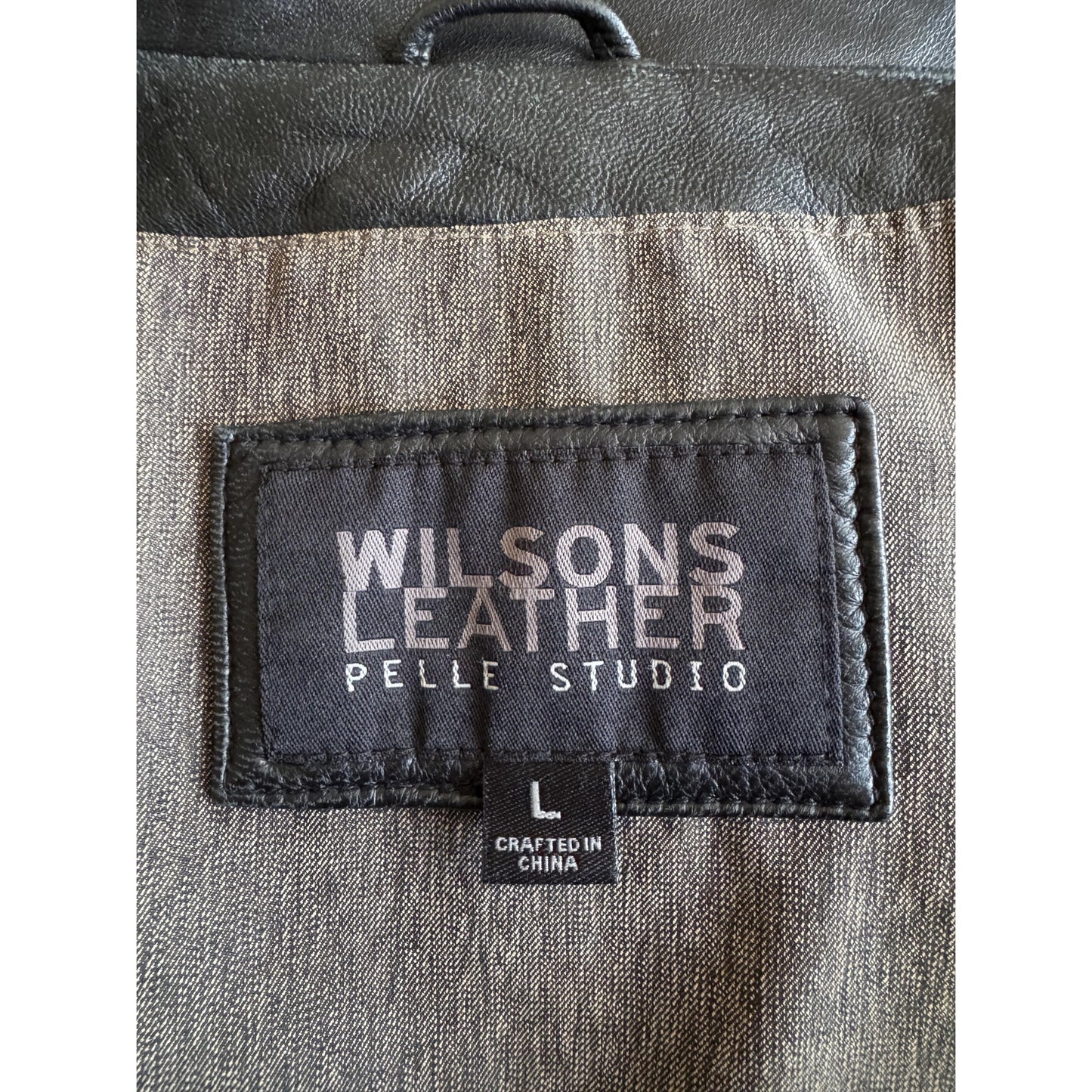 Men's Vintage Leather Trench Coat, Large