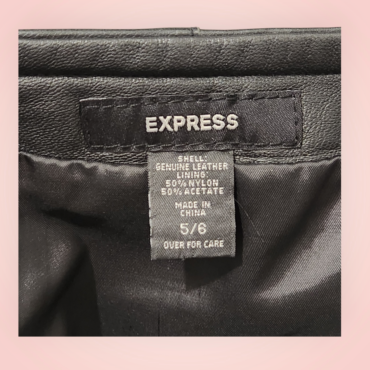 Express leather Skirt size S/M