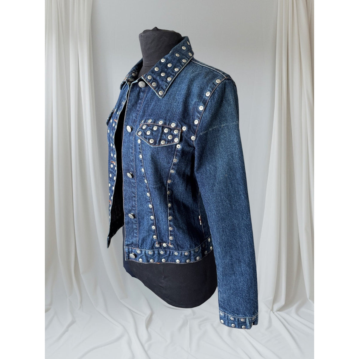 Jean Paul Gaultier (JPG Jeans) Studded Denim jacket Size M/8