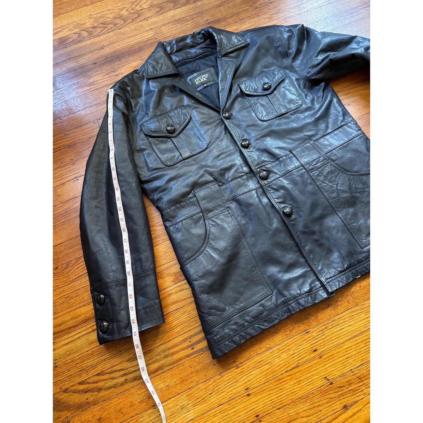 Men's Vintage Leather Jacket, X-Large, 46