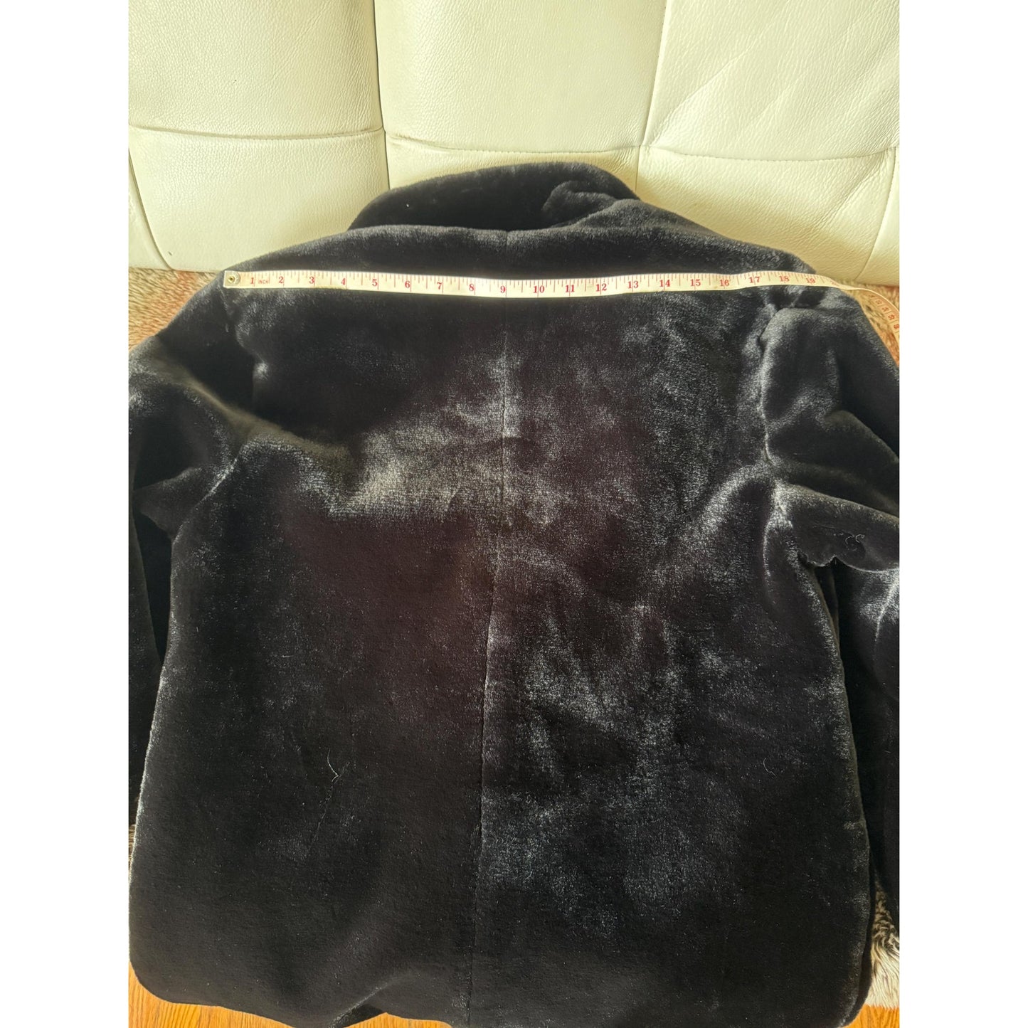 Women's Black Faux Fur Coat, M, New Steve Madden