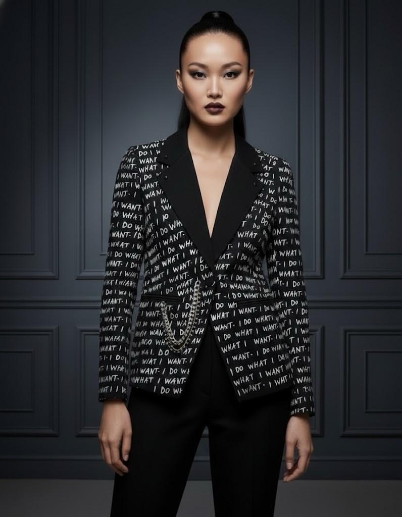 Women’s Punk Suit Jacket – I Do What I Want – Size XL US12