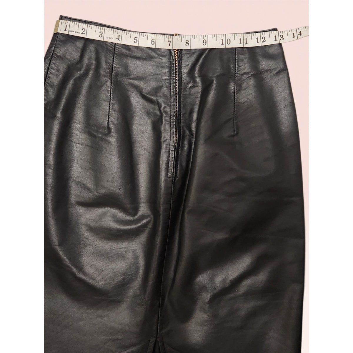Leather Skirt S-M 25" waist