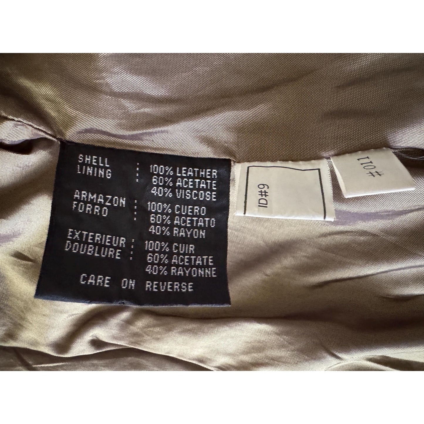 Dark Brown Women's Leather Trench Coat, M