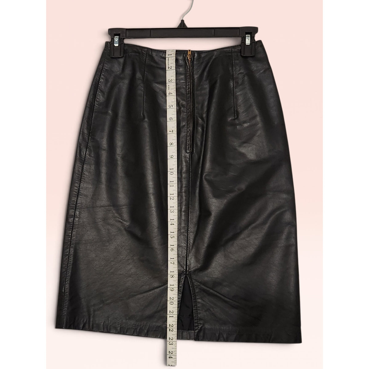 Leather Skirt S-M 25" waist