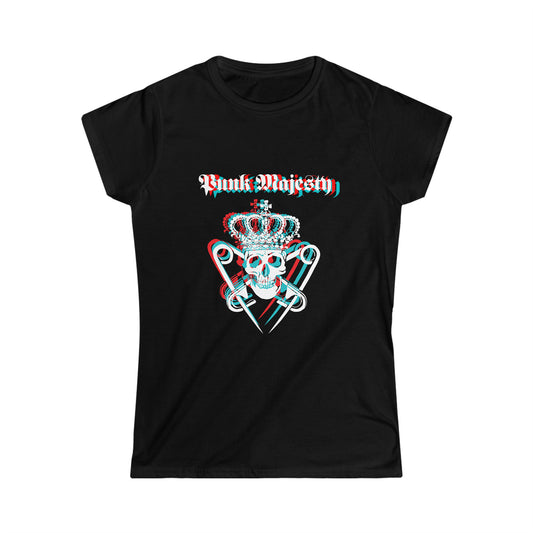 Women's Punk Majesty 3D Logo Softstyle Tee - Punk Majesty Streetwear