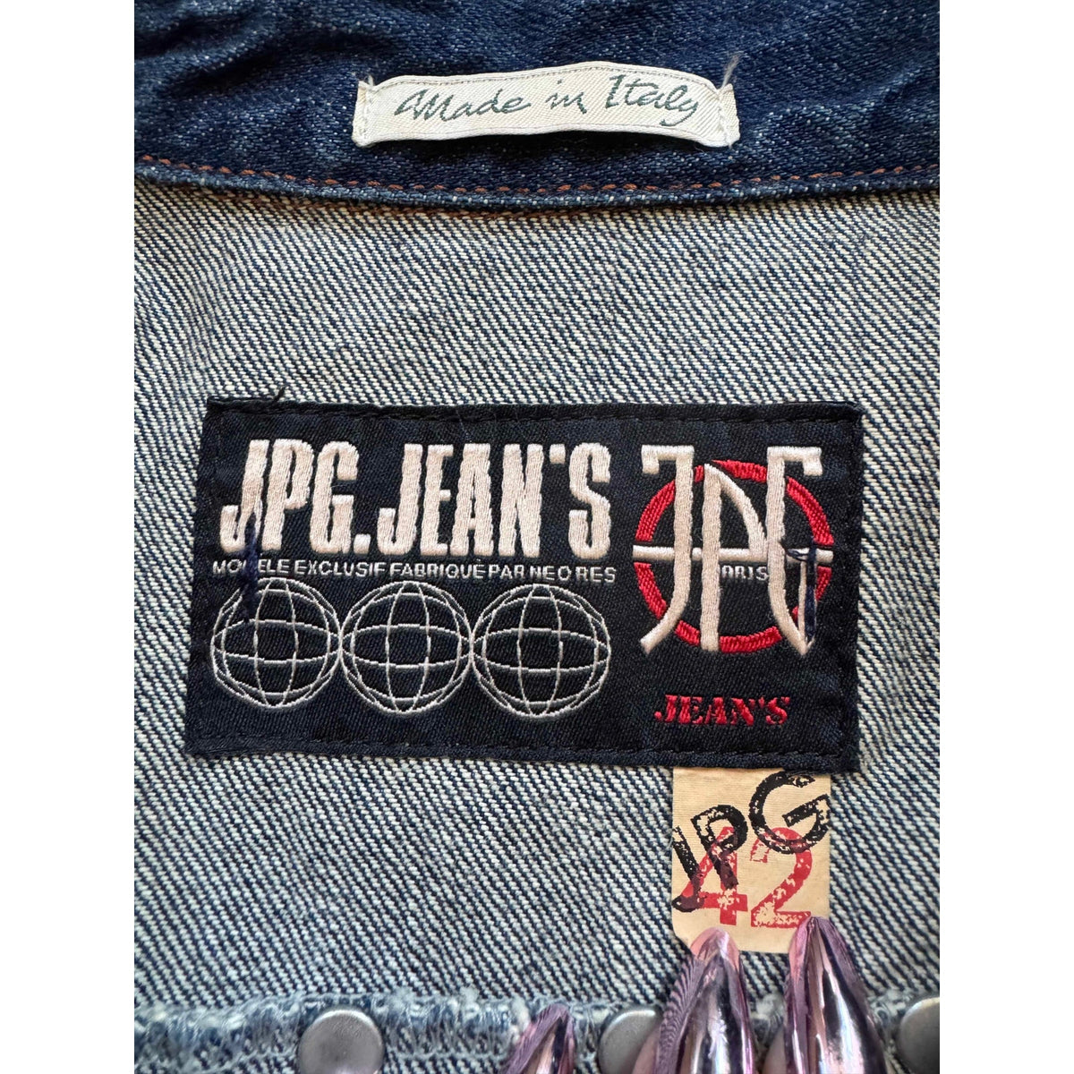 Jean Paul Gaultier (JPG Jeans) Studded Denim jacket Size M/8