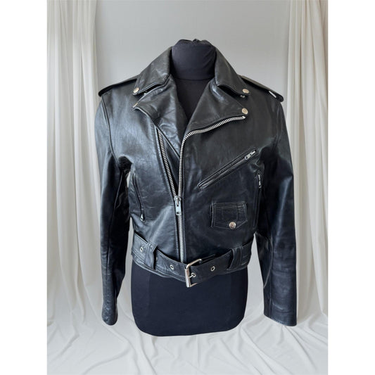 Women's Leather Motorcycle Jacket, M/ US 8