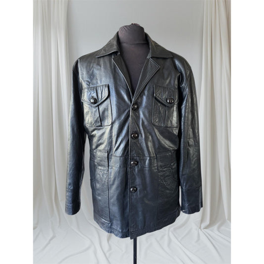 Men's Vintage Leather Jacket, X-Large, 46