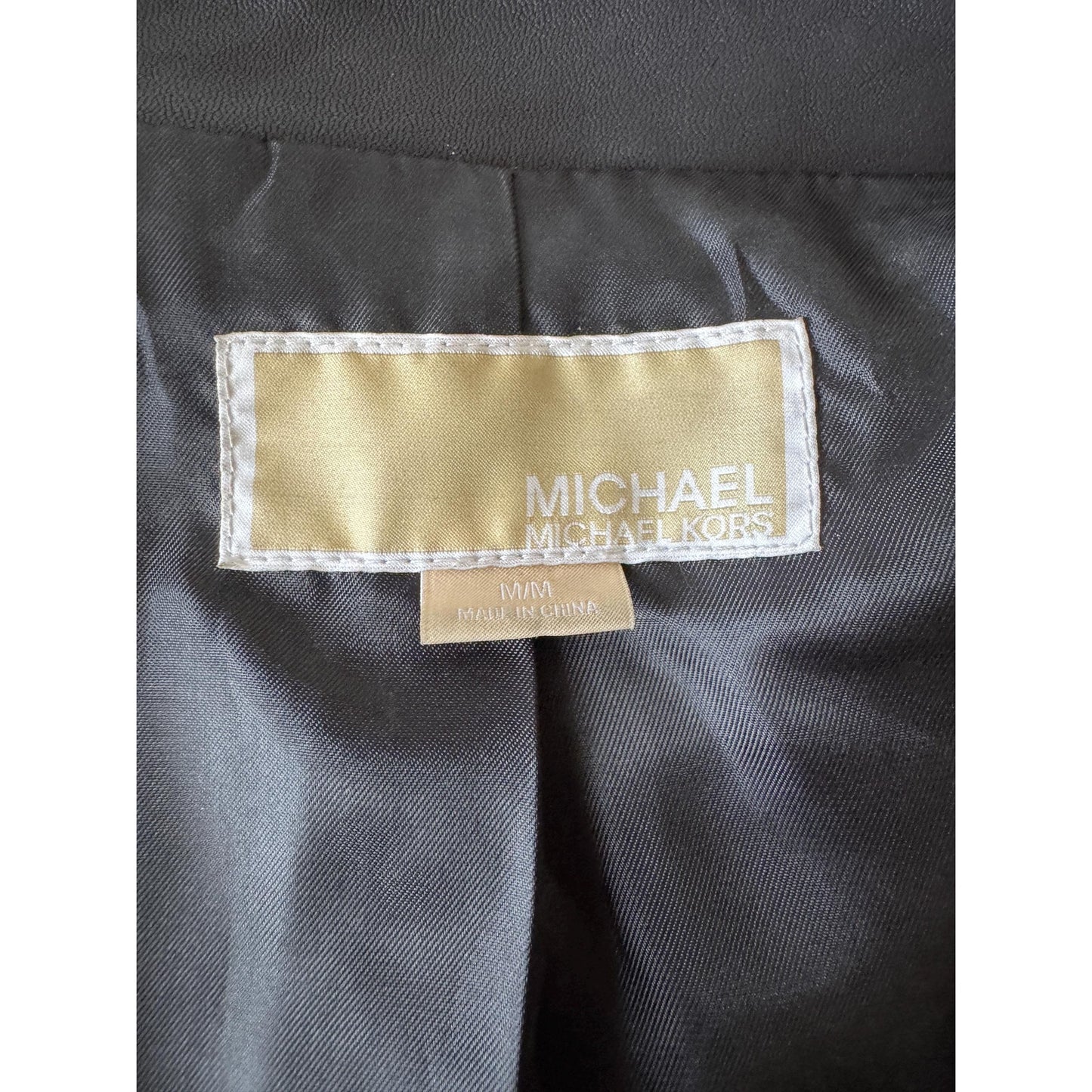 Women's Leather Motorcycle Jacket, Medium