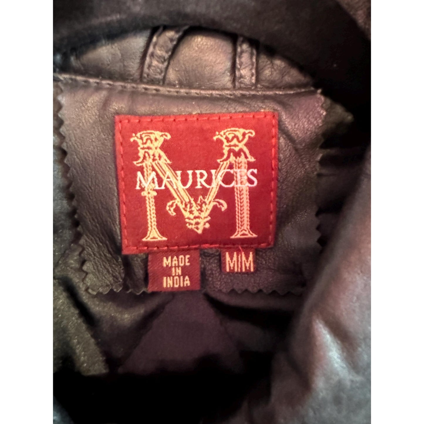 Black Leather Women's Jacket, Size M