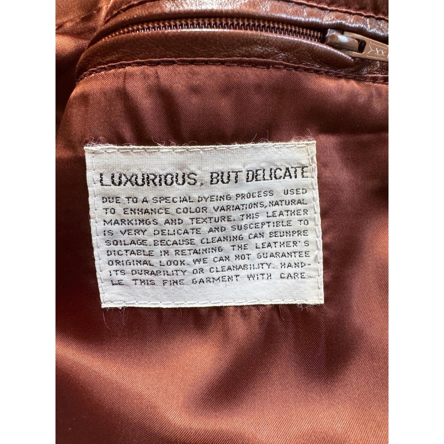 Men's Brown Vintage Leather Jacket, X-Large, 44