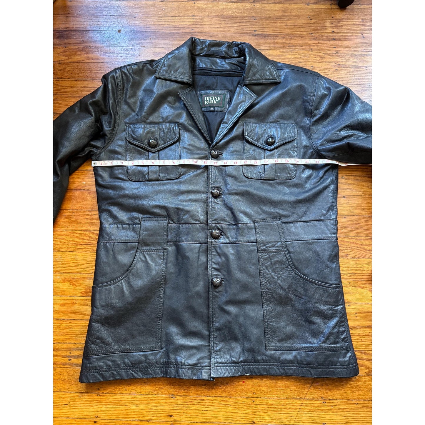 Men's Vintage Leather Jacket, X-Large, 46