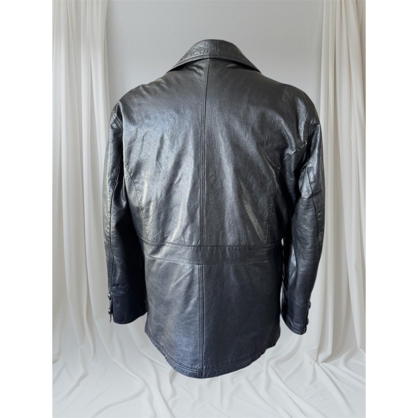 Men's Vintage Leather Jacket, X-Large, 46