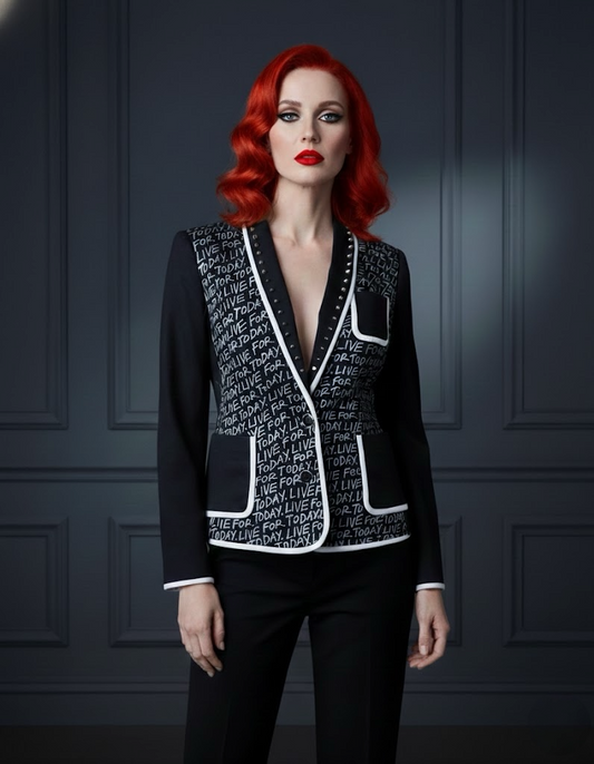 Women’s Punk Suit Jacket – Live For Today – M US10