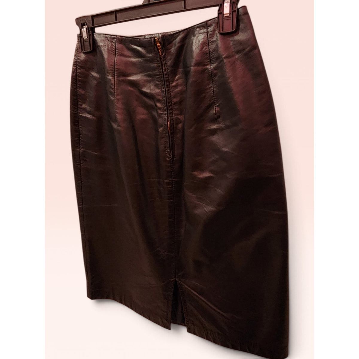 Leather Skirt S-M 25" waist