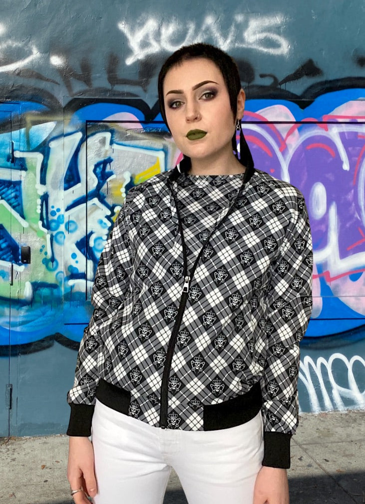 Punk Majesty Tartan Women's Bomber Jacket