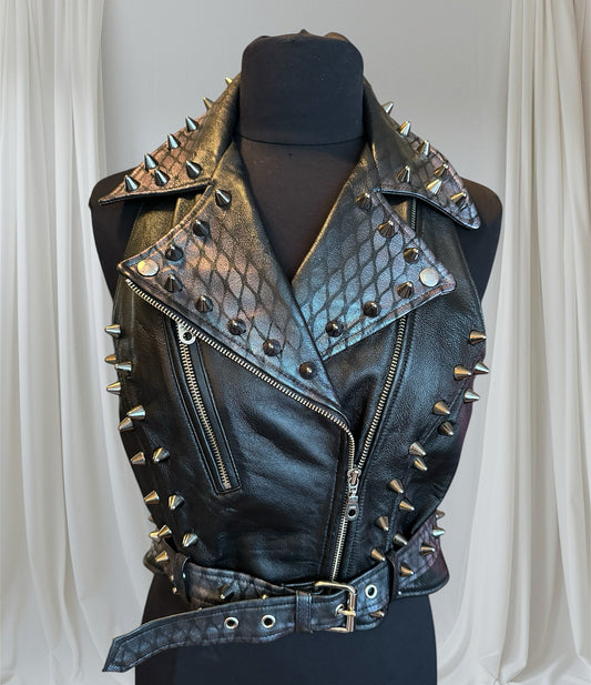 womens studded vest