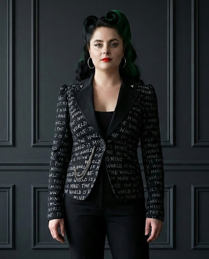 Women’s Punk Suit Jacket – The World Is Mine – Size L US10