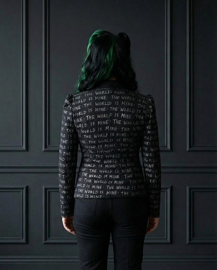 Women’s Punk Suit Jacket – The World Is Mine – Size L US10