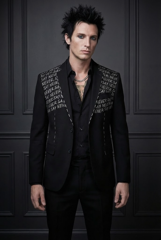 Punk Suit Jacket - Never Say Never - S US 38S