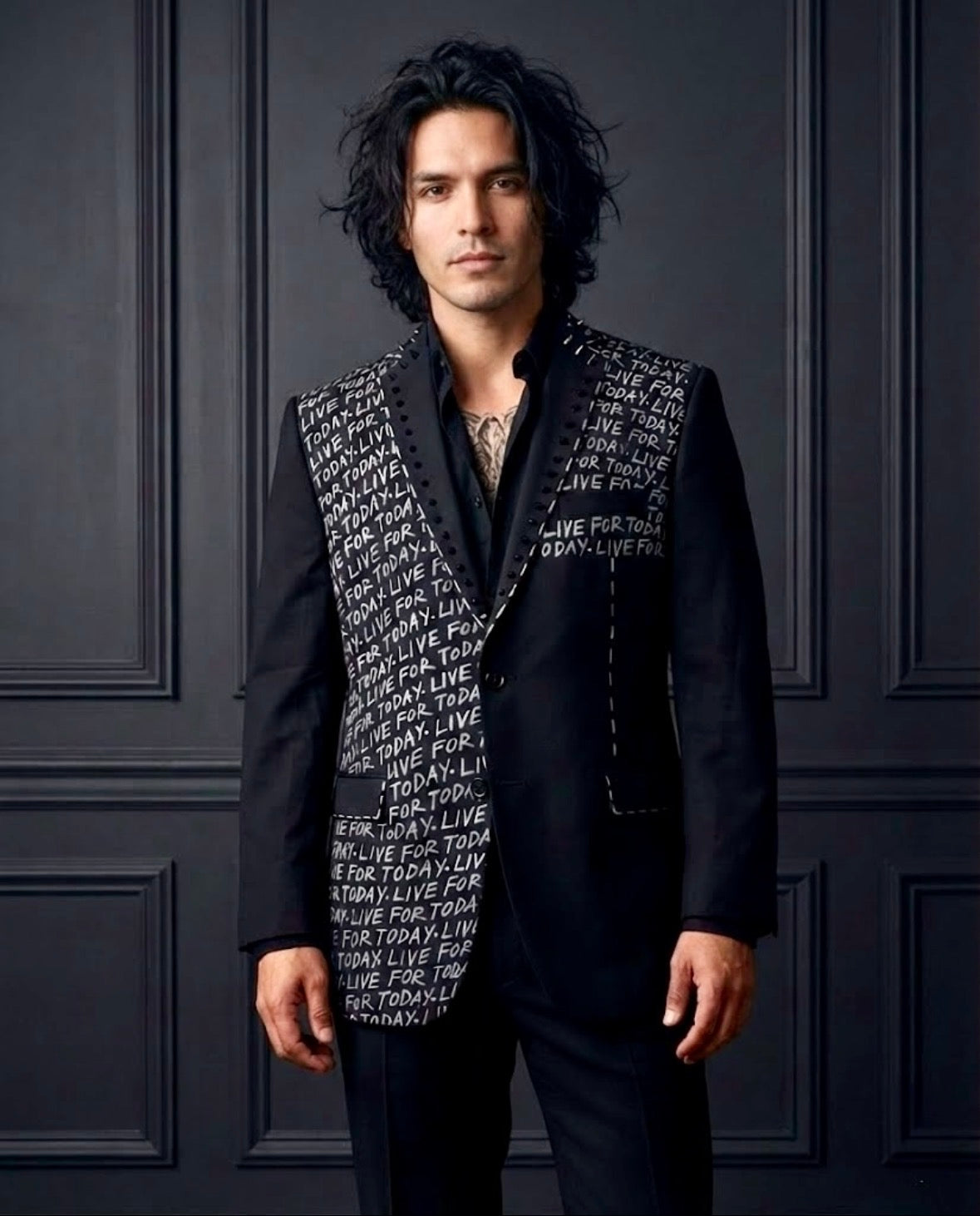 Punk Suit Jacket- Live For Today - M - US40