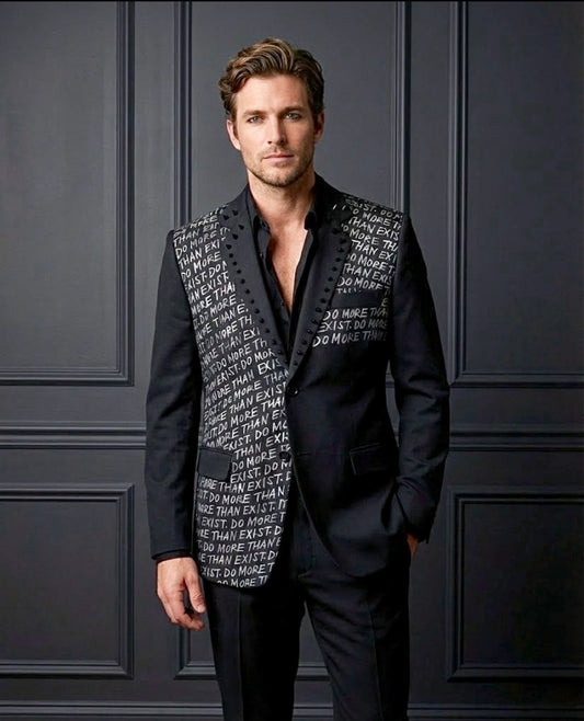 Punk Suit Jacket- Do More Than Exist - M US40