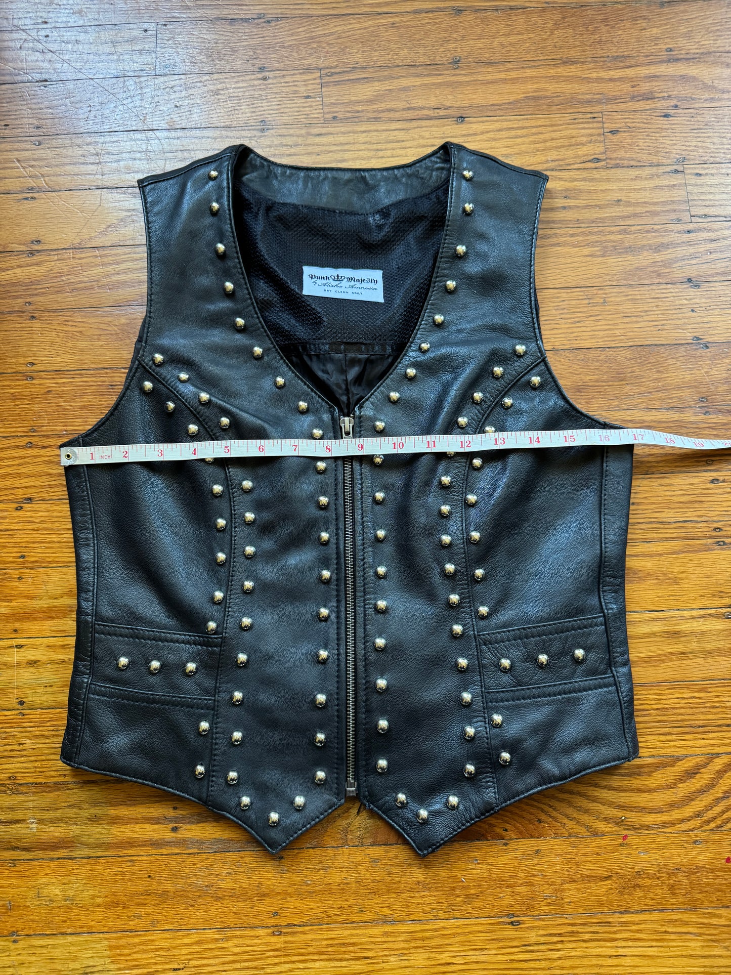 Studded Studded Motorcycle Vest, S