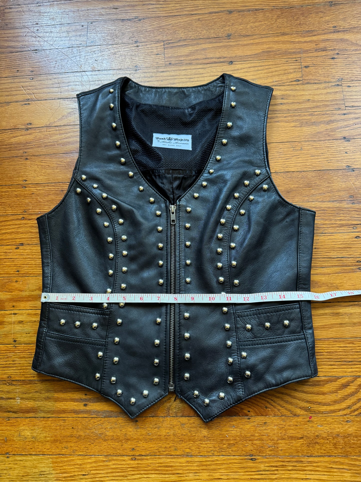 Studded Studded Motorcycle Vest, S
