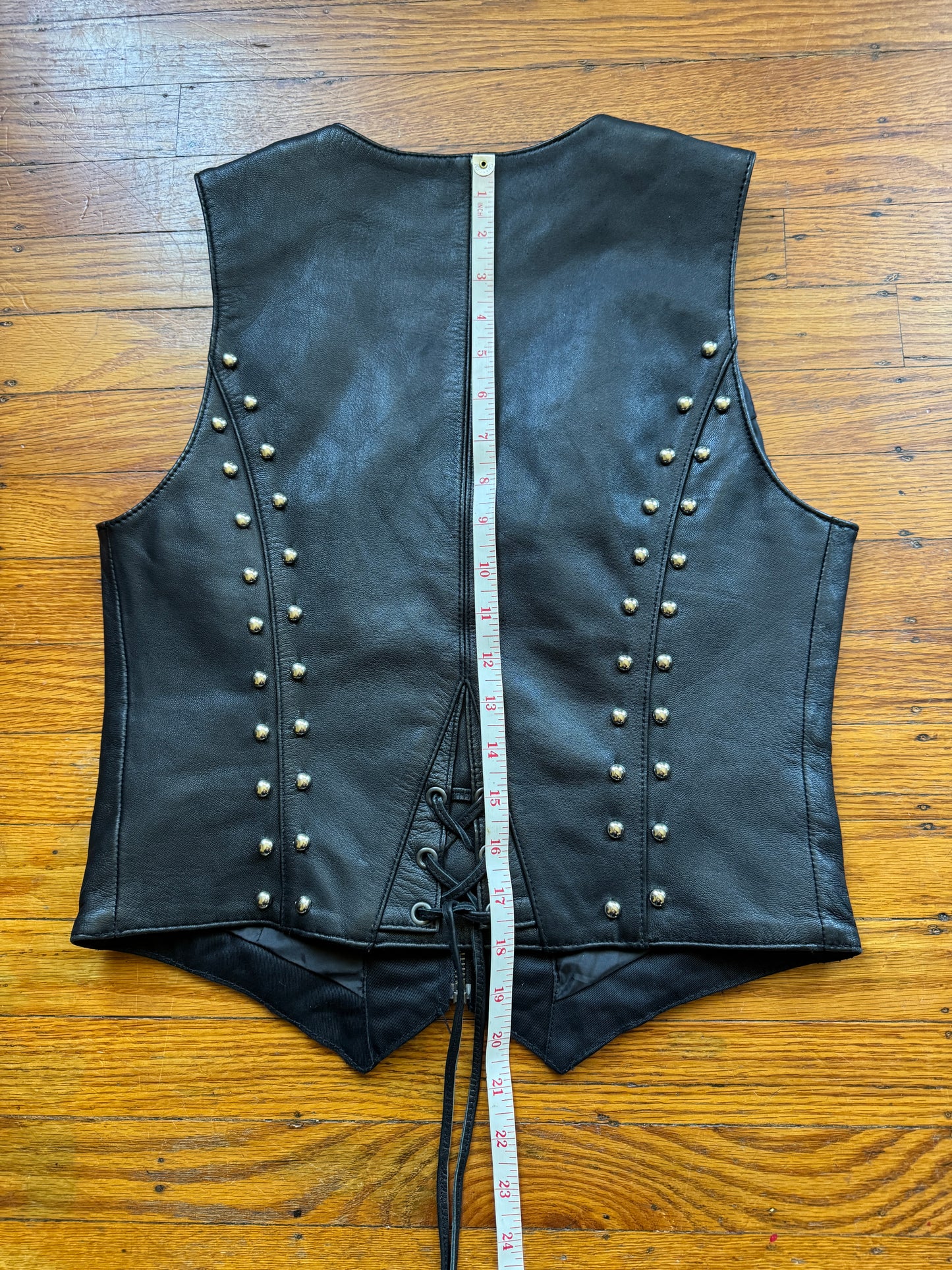 Studded Studded Motorcycle Vest, S