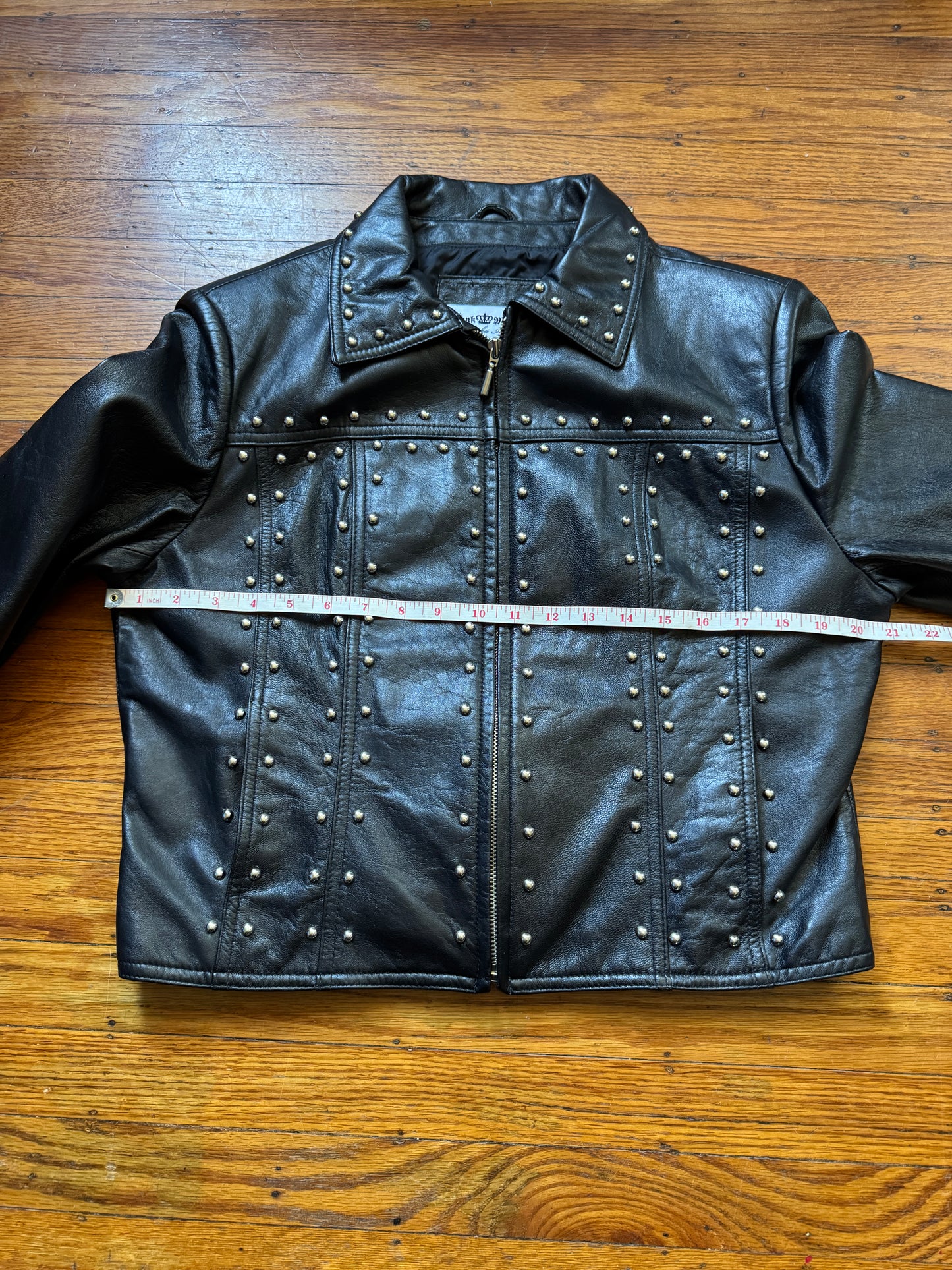 studded vintage leather jacket