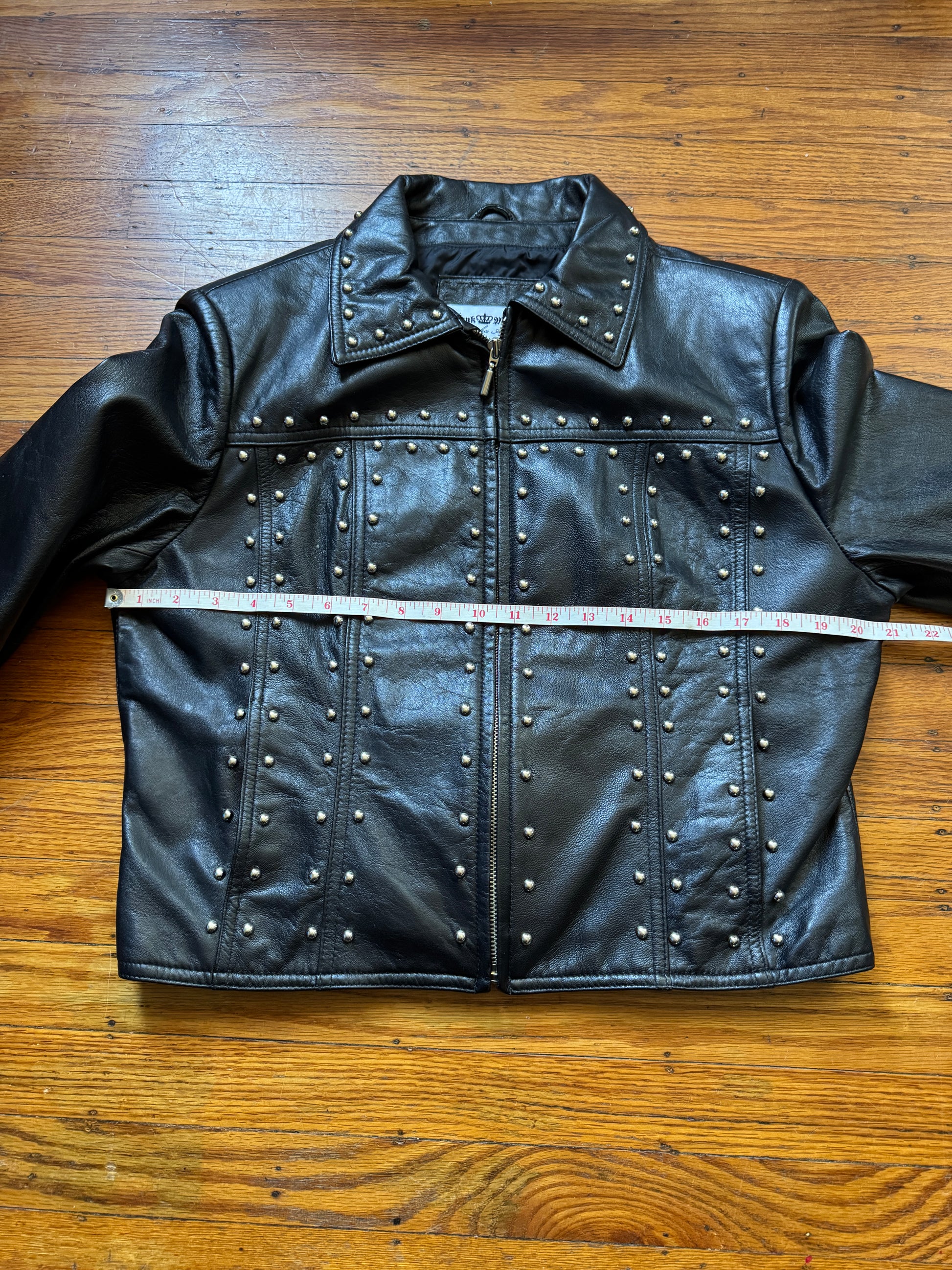 studded vintage leather jacket