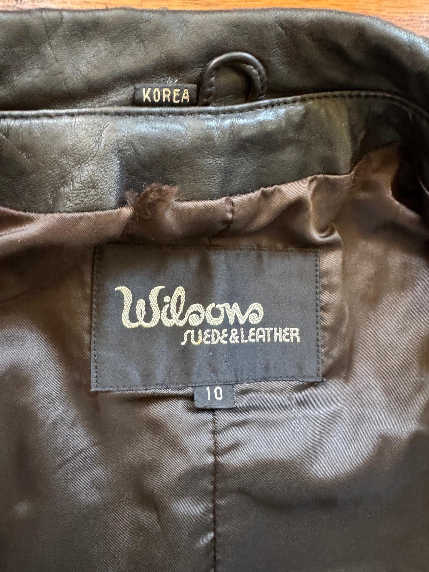 Women's Vintage Leather 80s Jacket, S