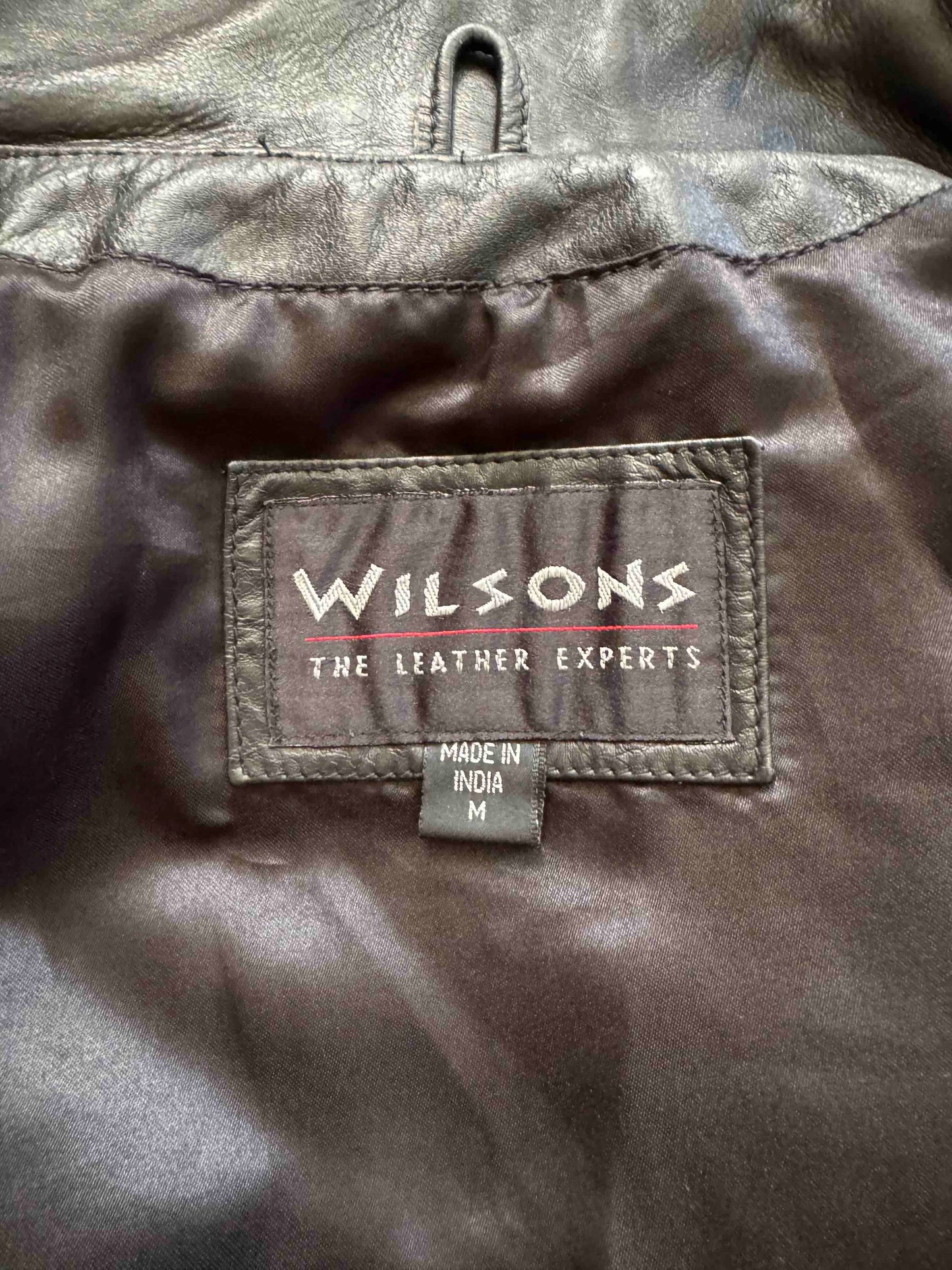 Black Leather Women's Y2K Vintage Jacket, Size M