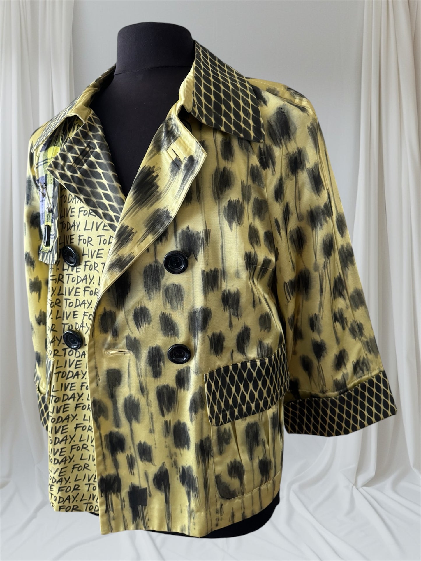 womens chartreuse custom coat