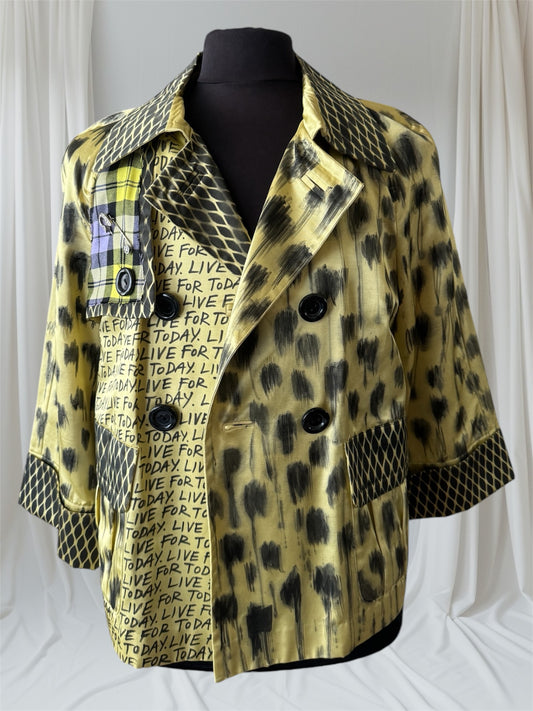 womens chartreuse custom coat