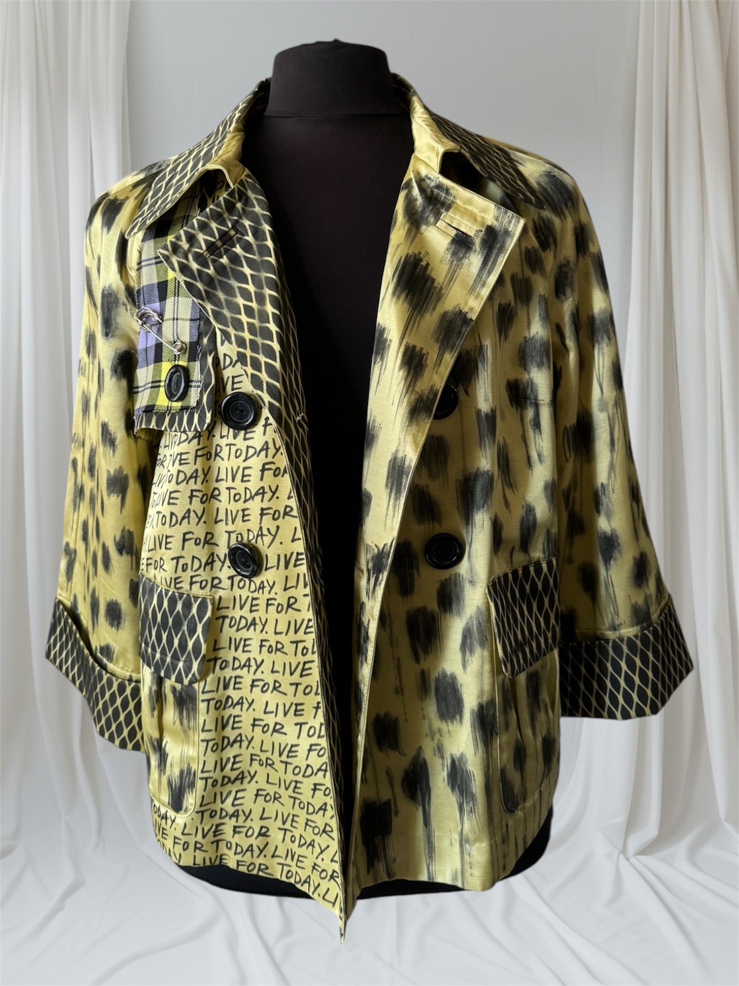 womens chartreuse custom coat