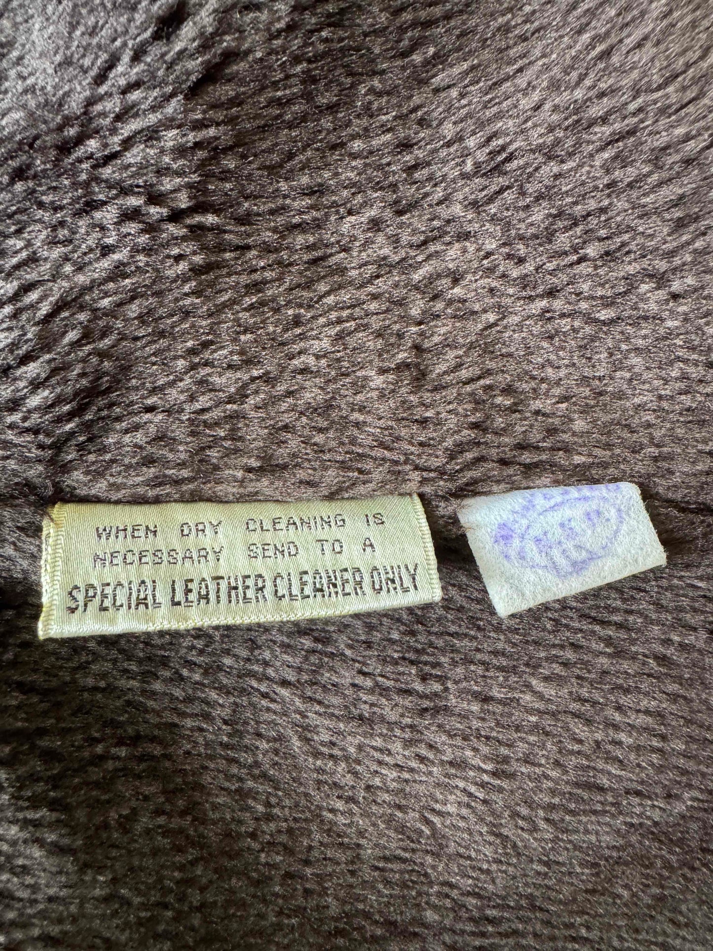 Men's 1970's Dark Brown Vintage Leather Jacket, L 42