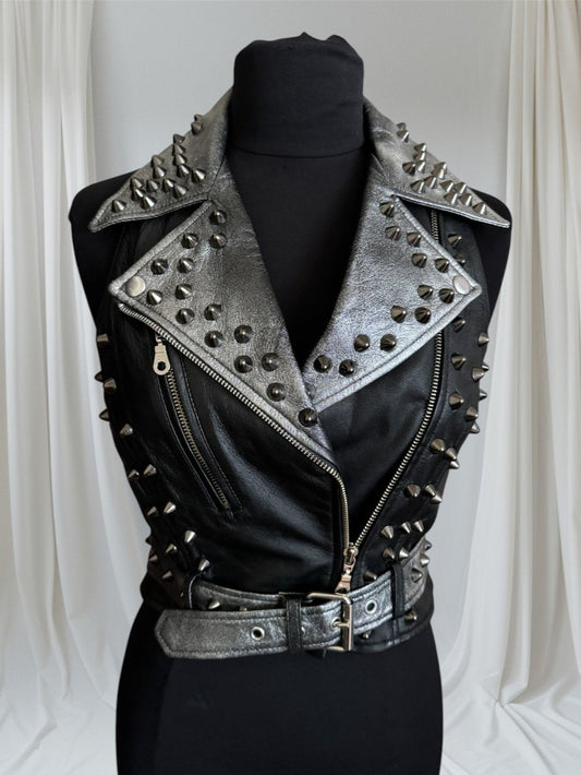 womens studded vest