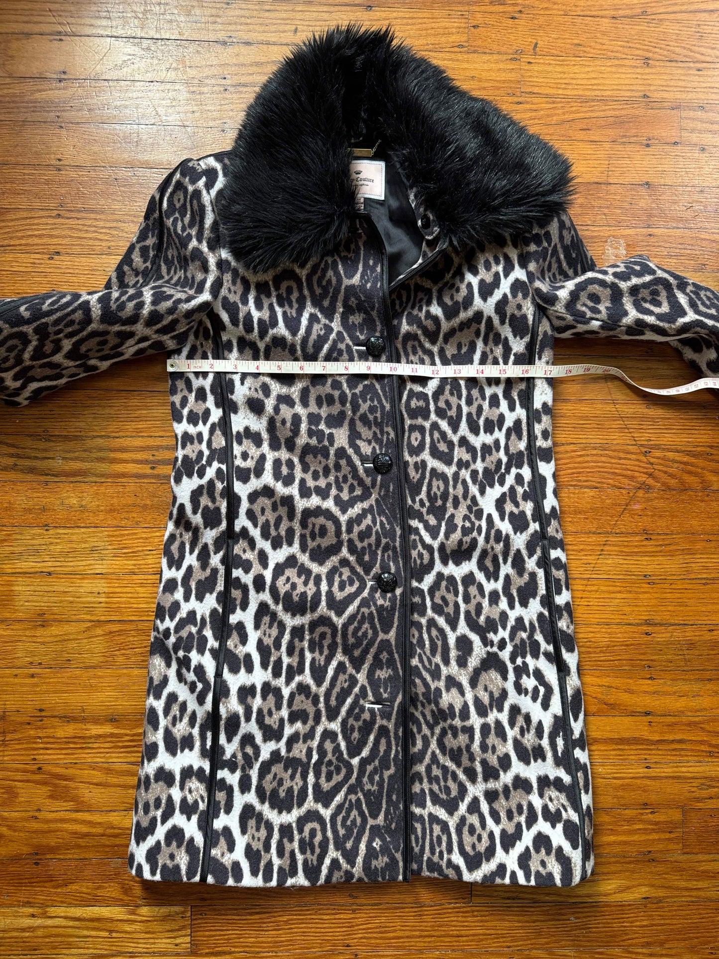 Leopard Print Statement Coat, XS